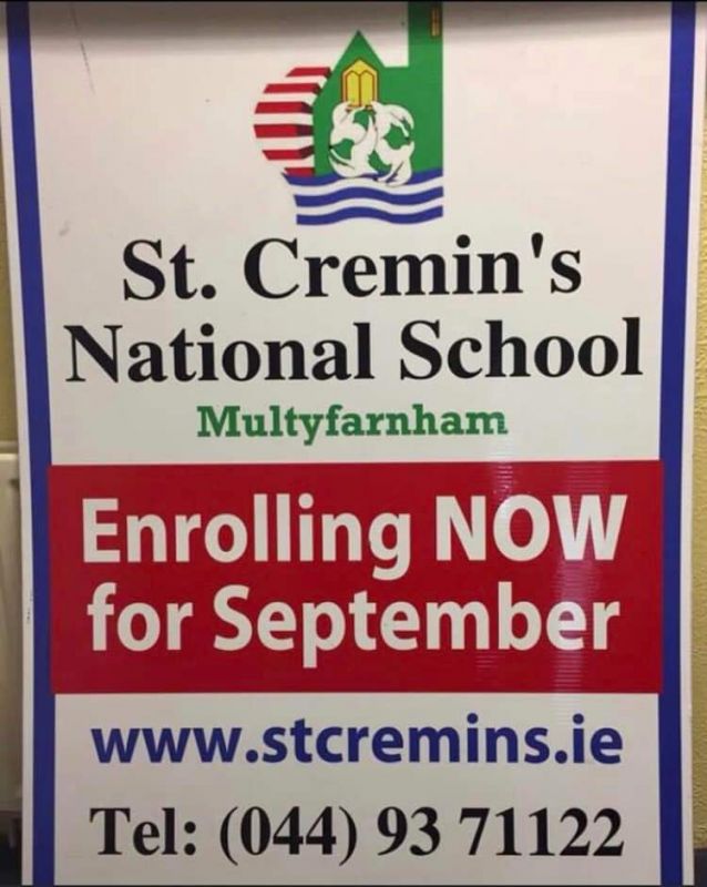 We are now accepting enrolment applications for Junior Infant pupils for the academic year 2023/24.